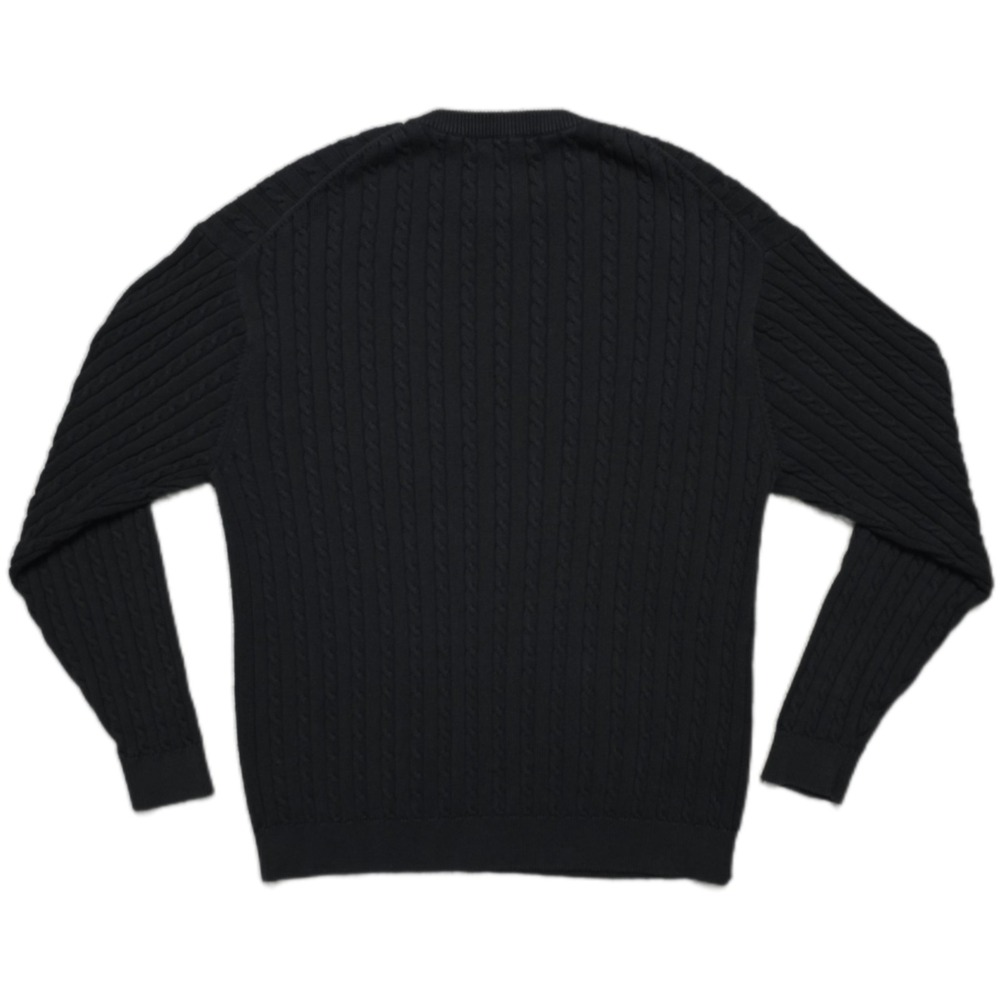 VINTAGE Brooks Brothers Golf Sweater Mens XL 100% Cotton Cable Knit Crewneck - Picture 3 of 11